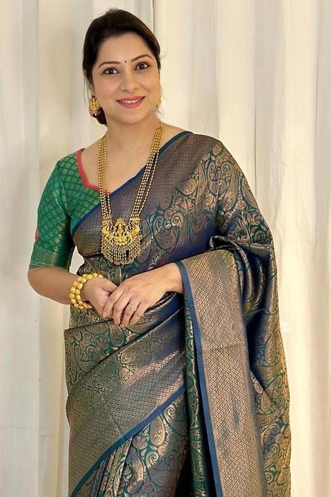 Rich pallu with allover zari weaving design saree  uploaded by DHANANJAY CREATIONS on 6/20/2023