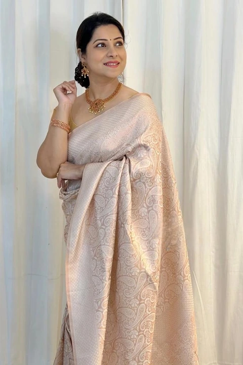 Rich pallu with allover zari weaving design saree  uploaded by DHANANJAY CREATIONS on 6/20/2023