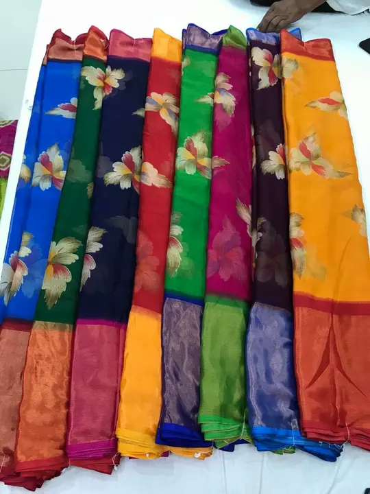 Chiffon sarees uploaded by Mahalaxmi silks Tirupur on 6/20/2023