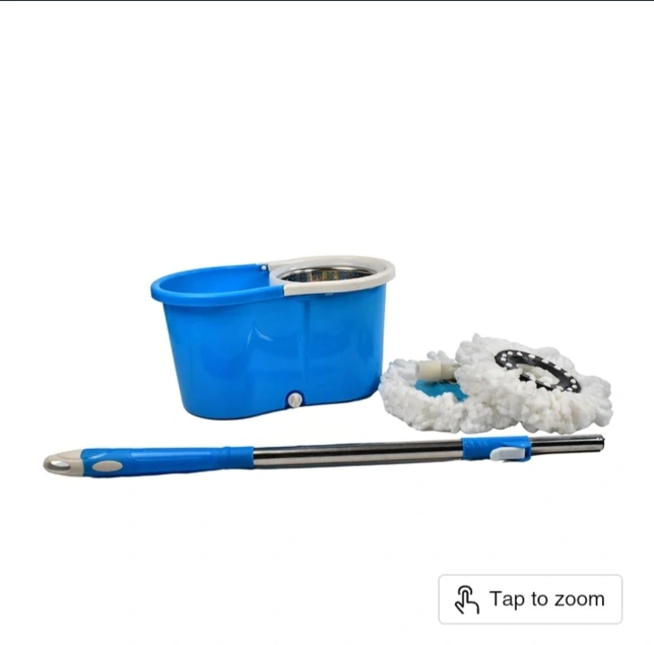 SPIN FLOOR CLEANING EASY ADVANCE TECH BUCKET MOP AND ROTATING STEEL POLE HEAD WITH 2 MICROFIBER REFI uploaded by Rahul industry on 6/20/2023