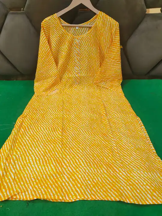 Lahariya kurtis in cotton uploaded by Ruhi Collection  on 6/20/2023