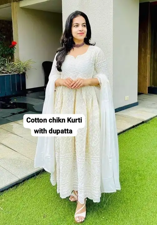 Cotton chikankari uploaded by business on 6/20/2023