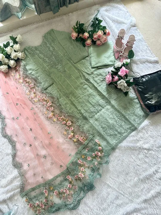 Cotton With Embroidery semi-Stitched Pakistani Suits  uploaded by Sukhkrta clothing  on 6/20/2023