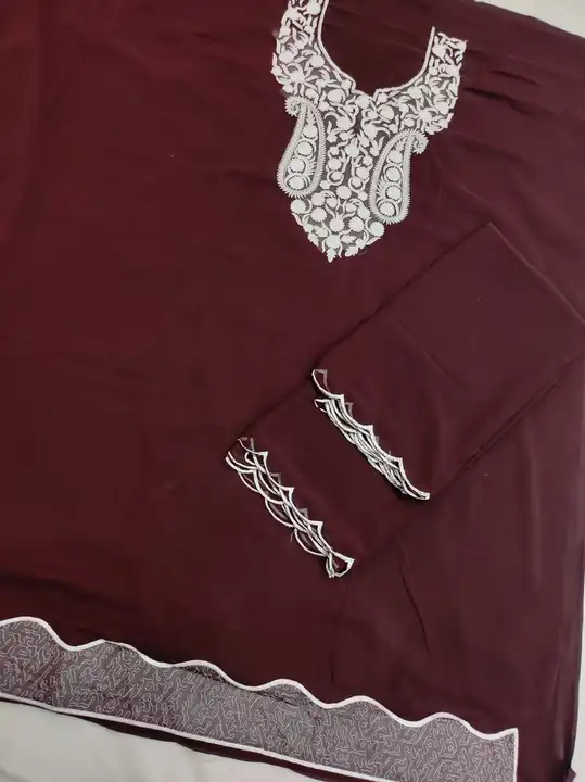 Georgette suit with Georgette dupatta  uploaded by Manish sales on 6/20/2023