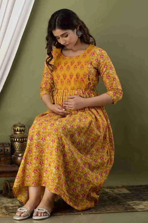 Cotton Anarkali feeding/ maternity  kurti
Size: M, L, XL, XXL
Length: 48inch 
Fabric: cotton  60*60
 uploaded by Ganpati handicrafts on 6/20/2023