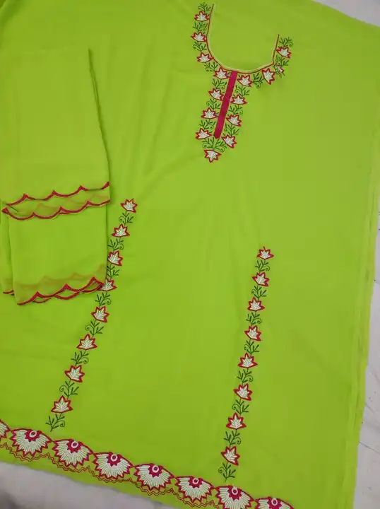 Georgette suit with Georgette dupatta  uploaded by Manish sales on 6/20/2023