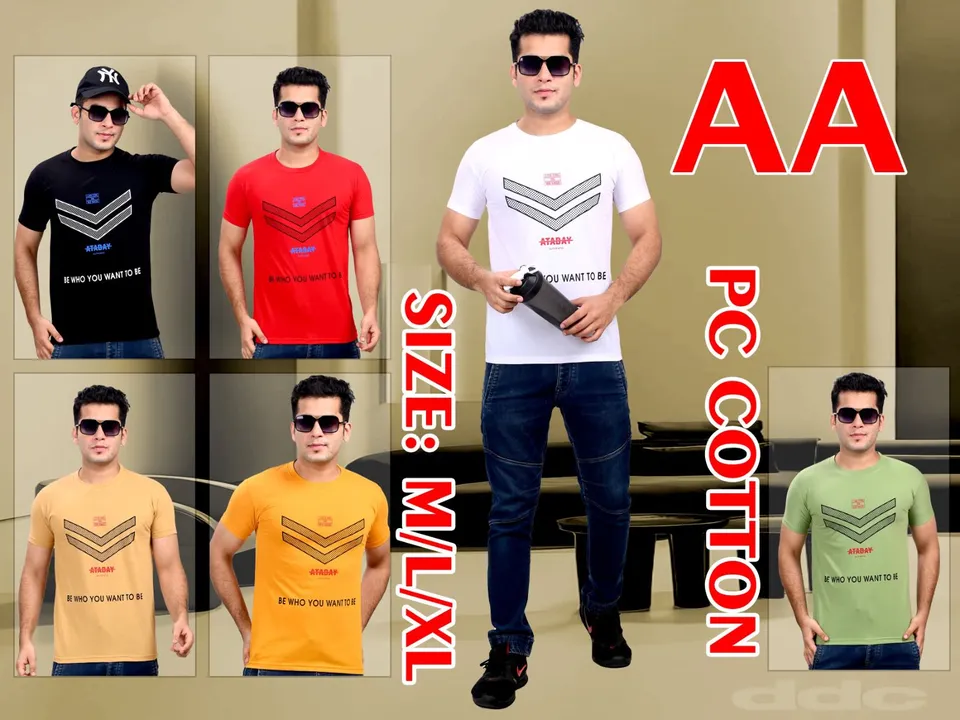 Men round neck T-shirt  uploaded by Dharay collection on 6/20/2023