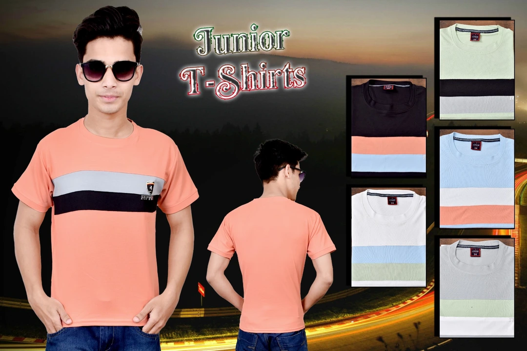 Round neck T-shirts kids Matty pure cotton  uploaded by Dharay collection on 5/29/2024