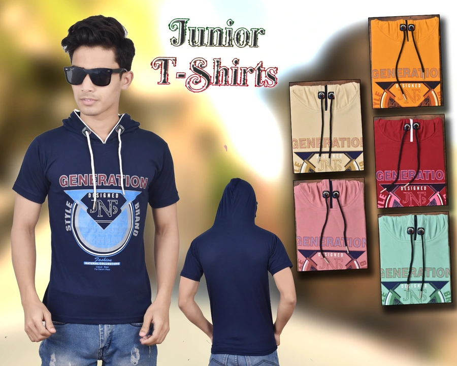 Round neck T-shirts kids Matty pure cotton  uploaded by Dharay collection on 6/20/2023