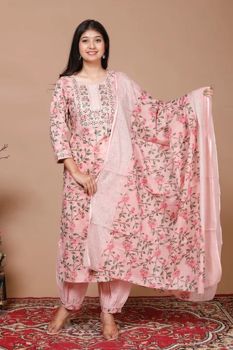 Cotton Kurta Pant With Dupatta  uploaded by business on 6/20/2023