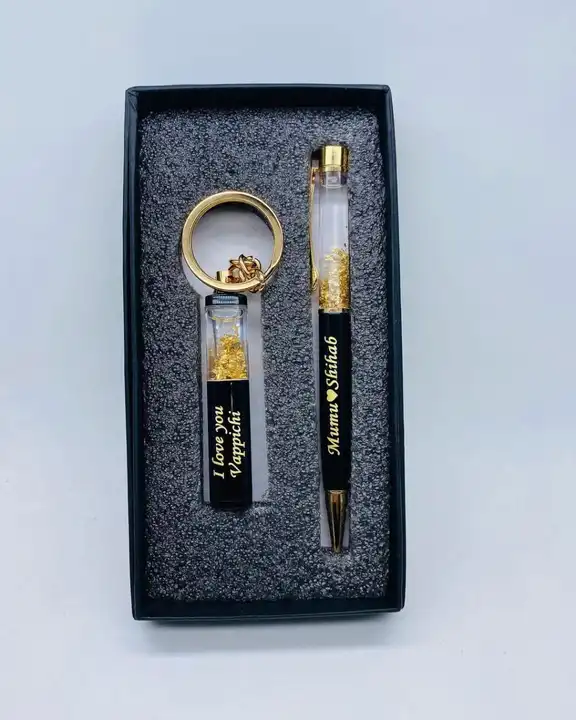 Gold flake pen set uploaded by Amyra foot wear  on 6/20/2023