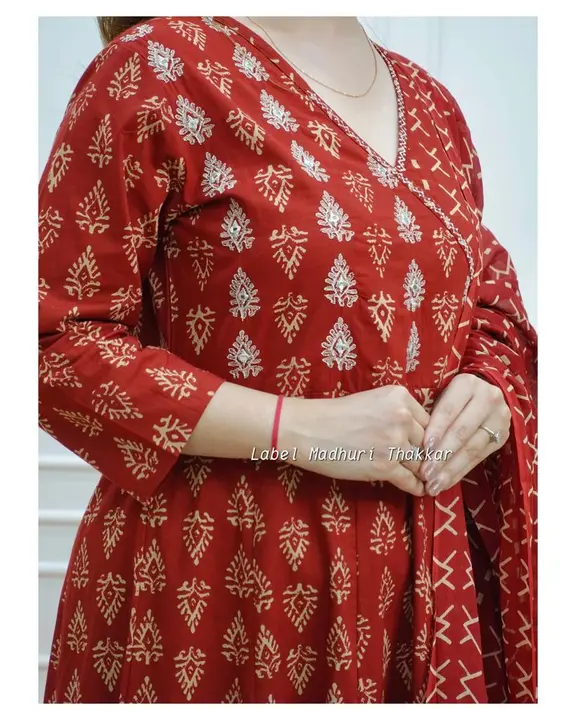 Cotton angrakha suit sets  uploaded by Kaashvi creations on 6/21/2023