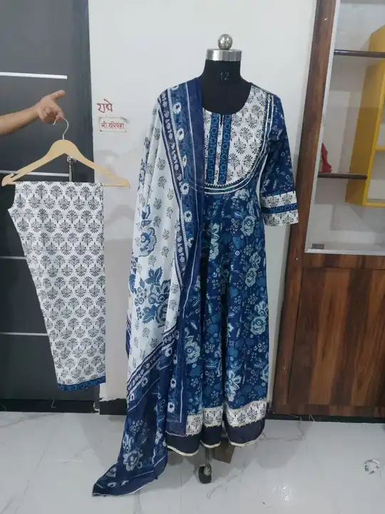 Cotton anarkali suit sets  uploaded by Kaashvi creations on 6/21/2023