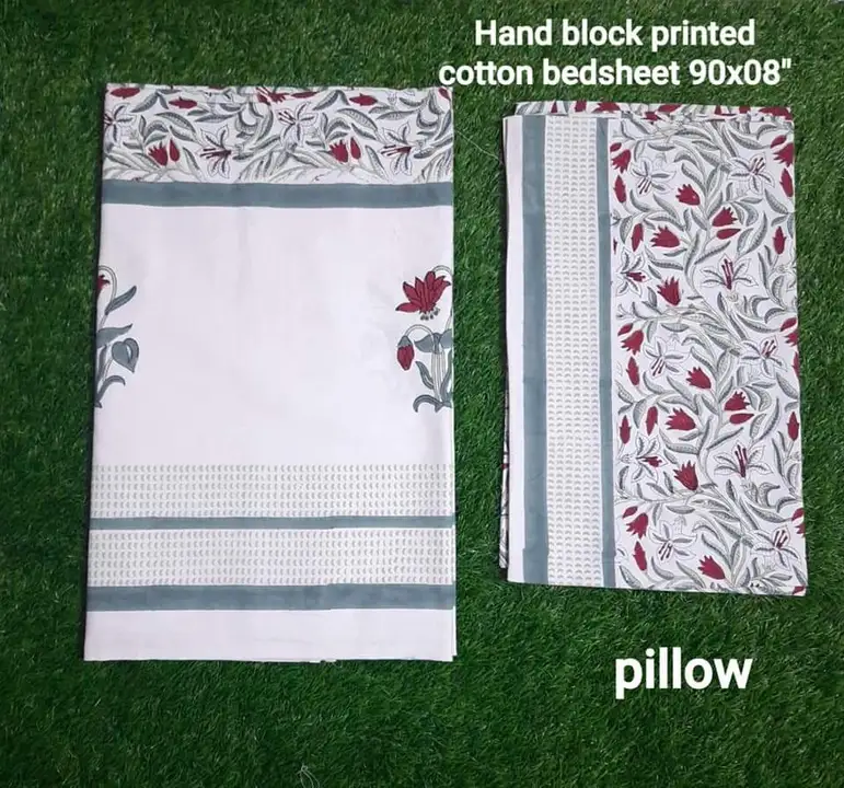 Hand block print bedsheet  uploaded by business on 6/21/2023
