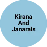 Business logo of Kirana and janarals stor