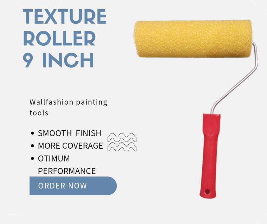 Texture roller 9 inch uploaded by Wallfashion painting tools on 6/21/2023