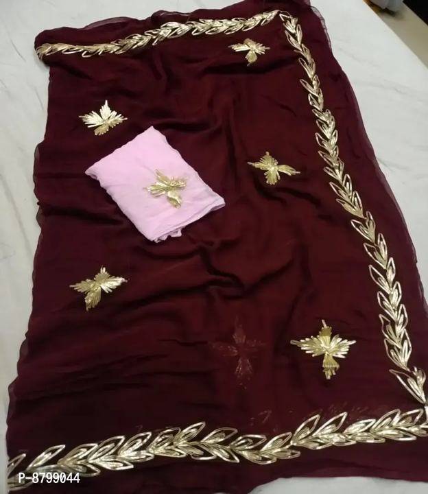 Trendy Chiffon Saree With Blouse Piece For Women  uploaded by VAIBHAV COLLECTIONS on 6/21/2023