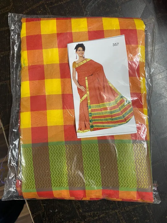 Cotton saree uploaded by MG collection on 6/21/2023