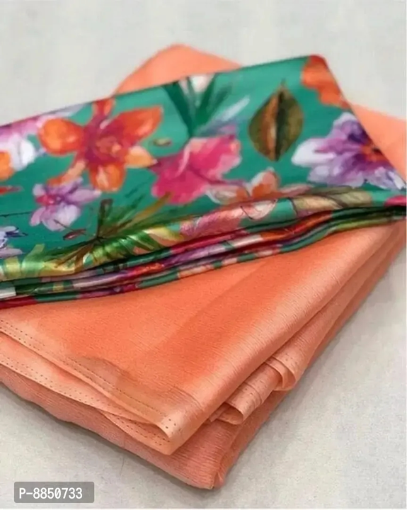 Alluring Chiffon Solid Saree With Blouse Piece For Women  uploaded by VAIBHAV COLLECTIONS on 6/21/2023