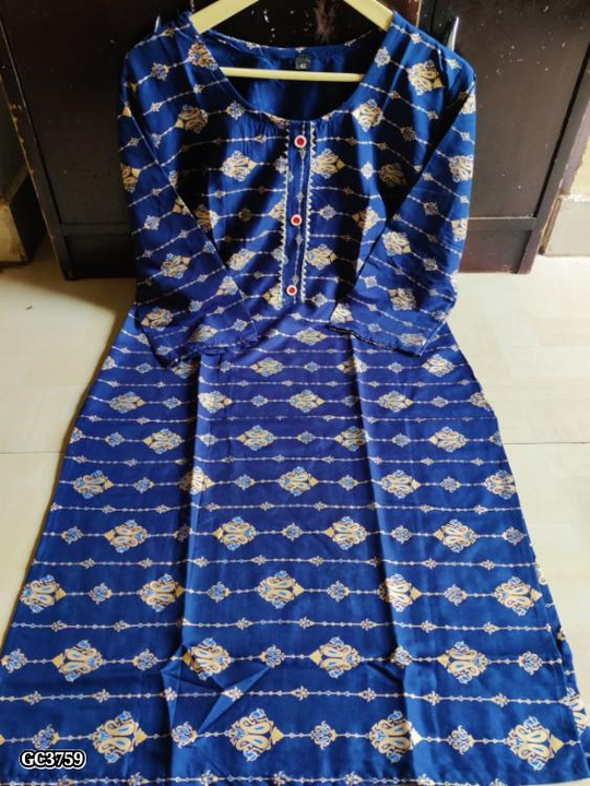 Daily wear rayon kurti uploaded by Arjya collection's on 6/21/2023