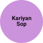 Business logo of Kariyan sop