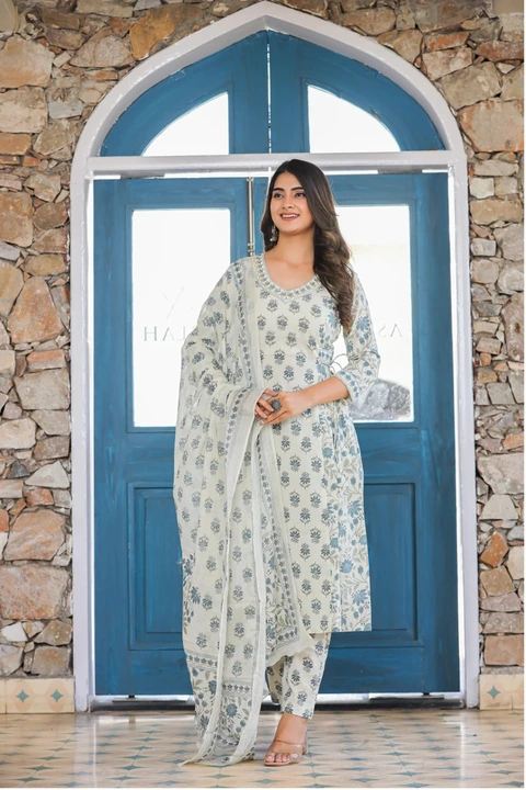 cotton fabric afghani suit  uploaded by Chirag Enterprises on 6/21/2023