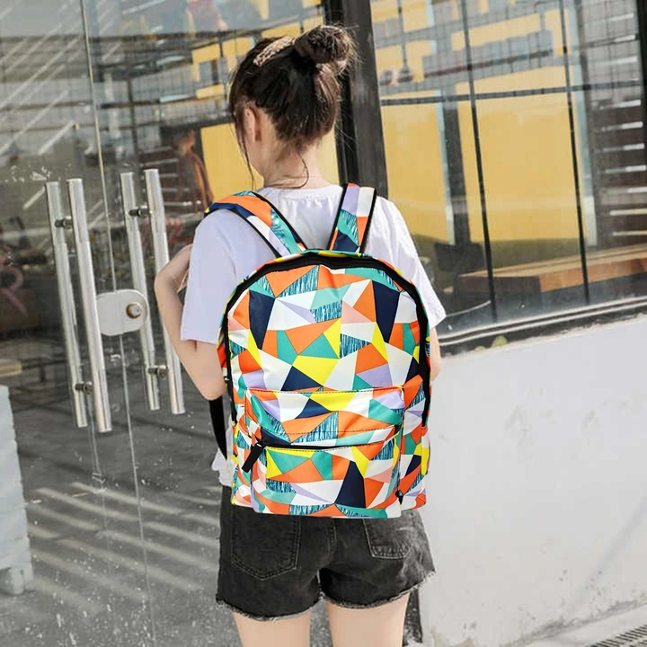 Post image This backpack is perfect for women and girls. It's a cute medium size stylish backpack. You can buy this backpack for someone you wants to gift. Medium size backpack comes with cute pomp pomp keychain.