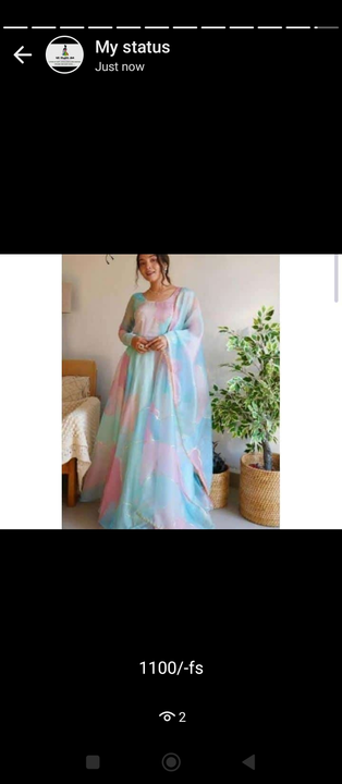 Organza gown uploaded by The zoya fashion hub on 6/21/2023