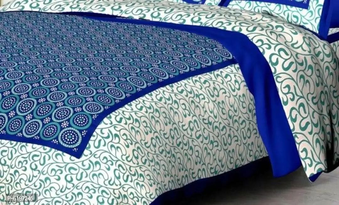 Jaipuri  printed bedsheet  with two pillow covers uploaded by RARGROUP  on 6/21/2023