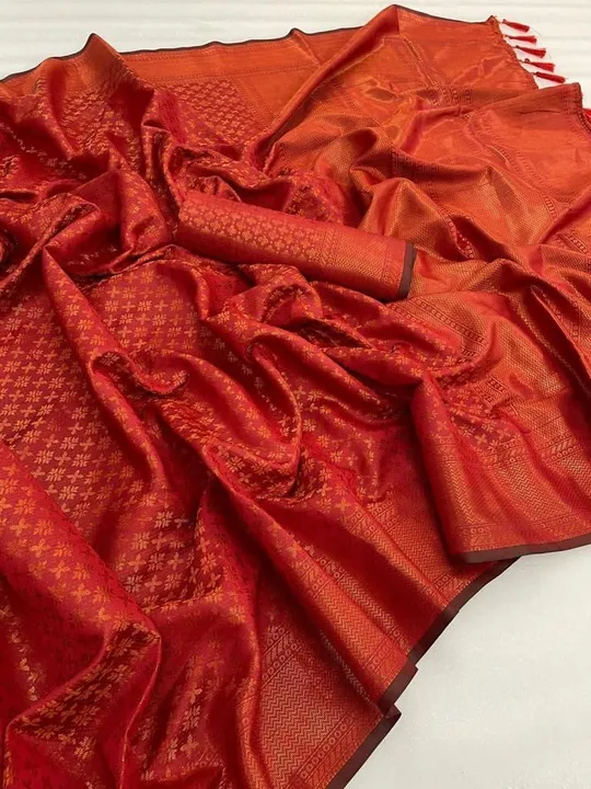 BANARASI TWO TONE PURE SILK ZARI WOOVEN SAREE WITH JALAR uploaded by Celeb Styles on 6/21/2023