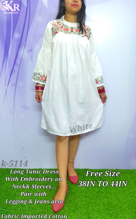 tunic cum dress uploaded by krishna radha collection on 6/21/2023