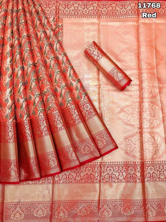 Kanjivaram silk saree  uploaded by Leedon hub on 6/21/2023