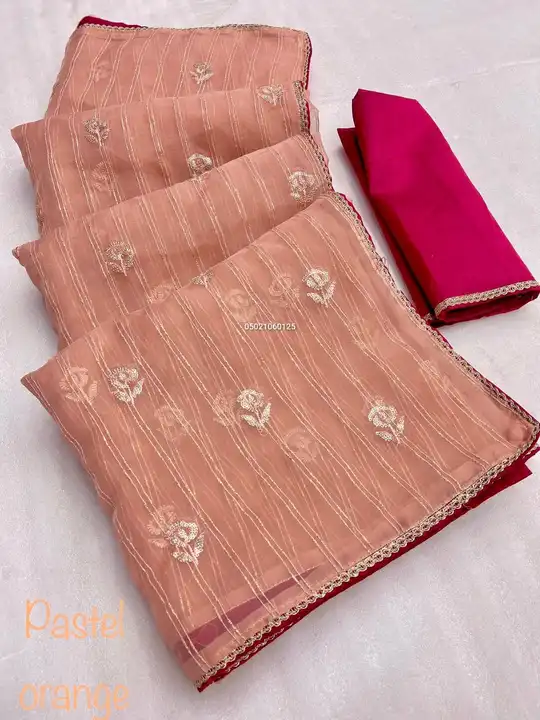 Post image Product Code: 05021060125

*Today's New 🎉 Launching Superb Quality Very Attractive Sarees* 

Fabric Details : Soft Organza Fabric with Beautiful Sequence Zari Lining + Sequence Butta in whole Saree 

Blouse: Heavy Mono Unstitched Blouse 

Due To Digital Photography / Mobile Resolution Colors May Vary Slightly. (10% - 15%)

*Price: 799/-* 
+Shipping 
Ready To Ship ✈️ 
Single, Set to Set, Bulk Purchase Available 
🤝🏻 Book-Fast 🤝🏻