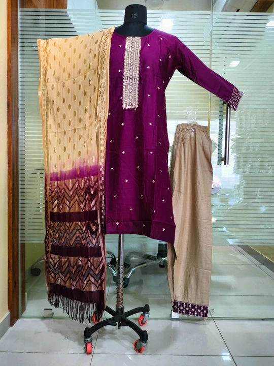 Rayon Kurta pant with Dupatta (6302) uploaded by business on 6/21/2023