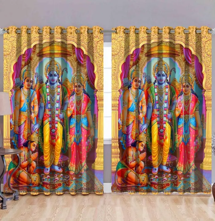Digital printed Ram Darbar Curtain 4X7 Feet  uploaded by D GROUP INDUSTRIES on 6/21/2023