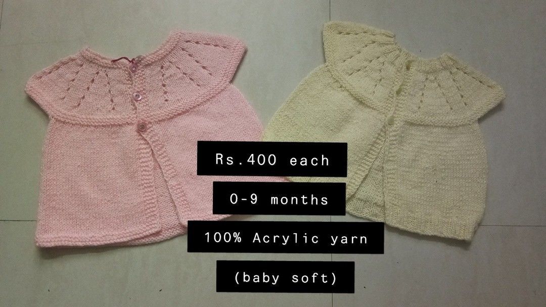 Post image Made in branded acrylic yarn best suited for infants.