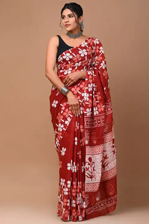 Pure cotton saree uploaded by business on 6/21/2023