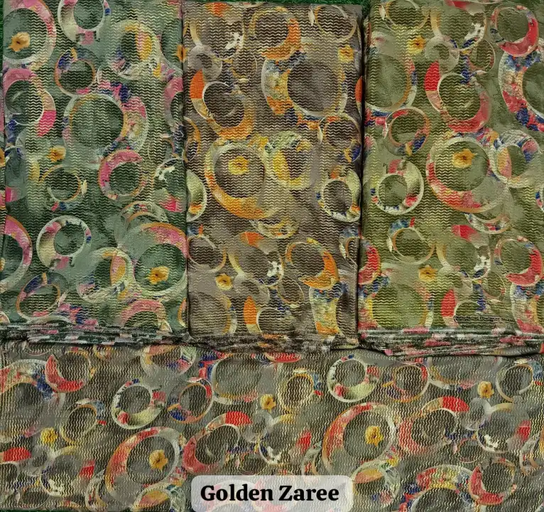 GOLDEN ZAREE DIGITAL PRINT uploaded by Mataji Fashion on 6/21/2023