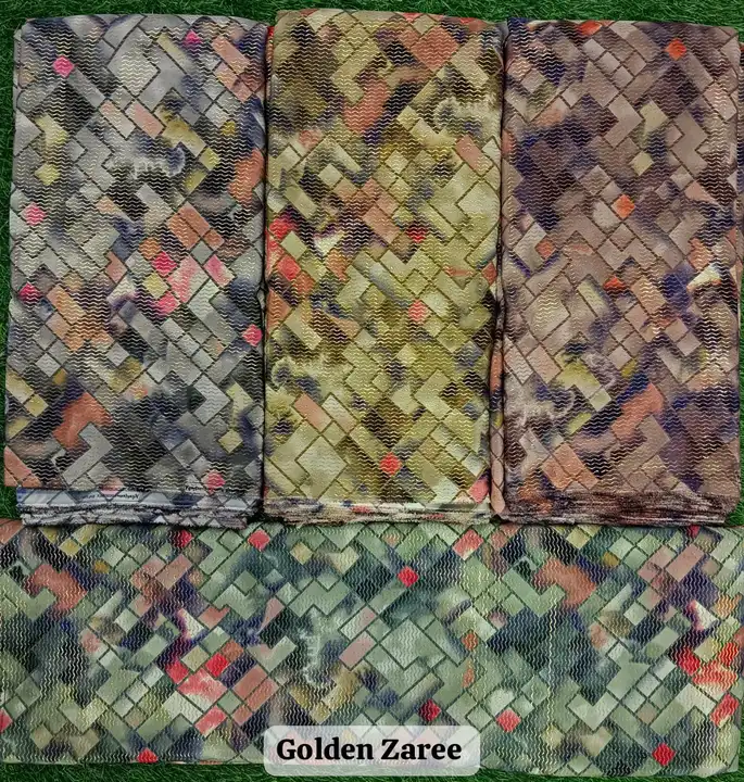 GOLDEN ZAREE DIGITAL PRINT uploaded by Mataji Fashion on 6/21/2023