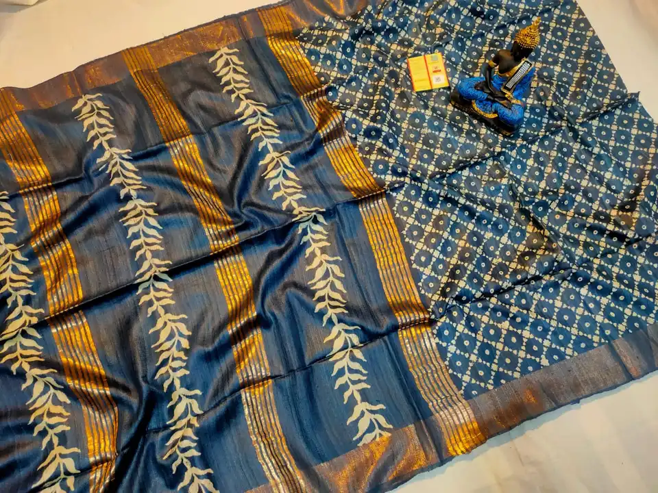 BHAGALPURI PURE TUSSUR GHICHA SAREE  uploaded by S.N.COLLECTIONS  on 6/21/2023