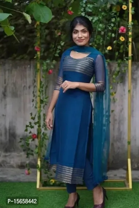 Fancy Viscose Silk Kurta Set For Women uploaded by Shreeji New Fashion on 6/21/2023