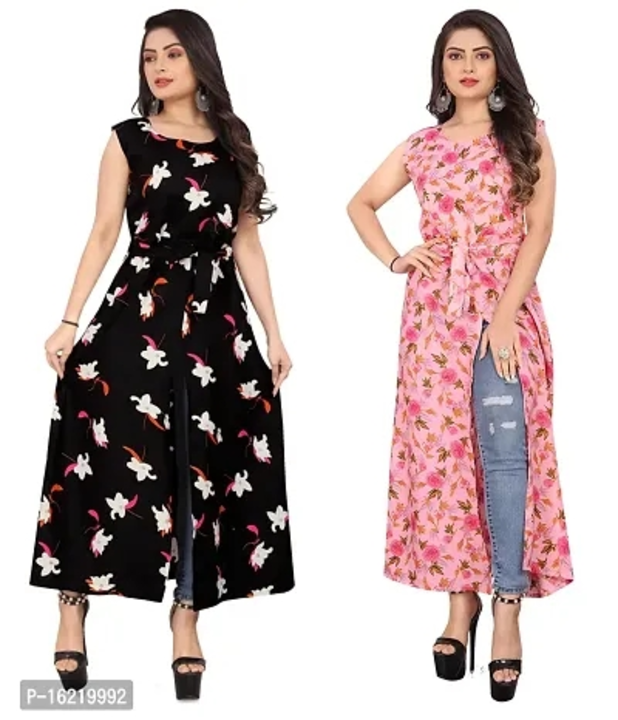 Fancy Combo of 2 Crepe Kurti uploaded by business on 6/21/2023