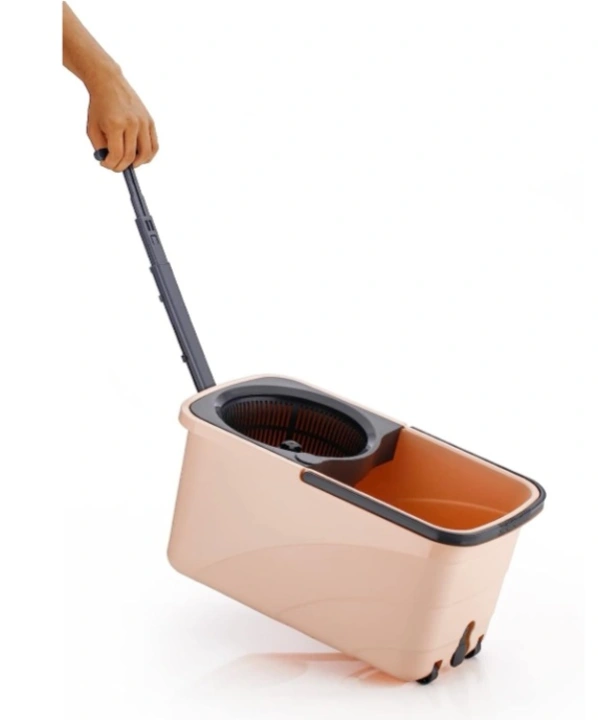 Shree VINAYAK Smart Abs Spin Mop with Bigger Bucket for Floor Cleaner and Plastic Auto Fold Handle 3 uploaded by business on 6/21/2023