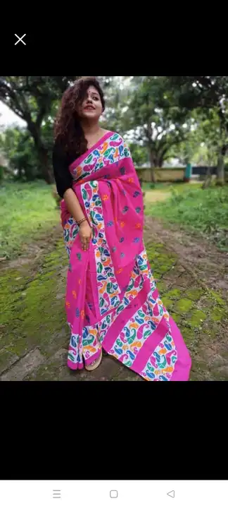 Molmol cotton saree  uploaded by Matri Saree Center on 6/21/2023