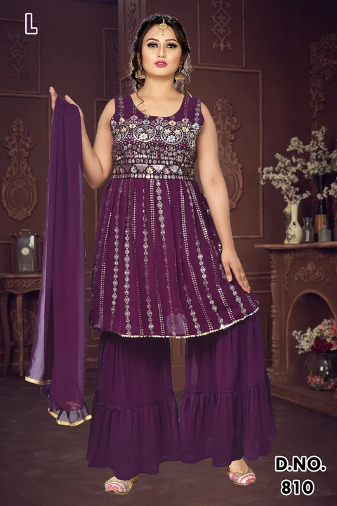 Garara jarjet fabric  uploaded by Jannat fashion collection on 6/21/2023