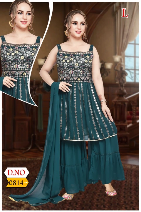 Garara jarjet fabric  uploaded by Jannat fashion collection on 6/21/2023