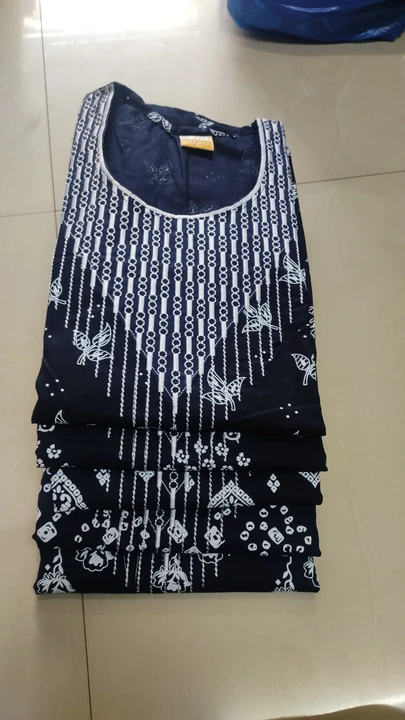 Women's wear pure cotton embratoey neck  uploaded by PAPAN GOWN CENTRE on 6/21/2023