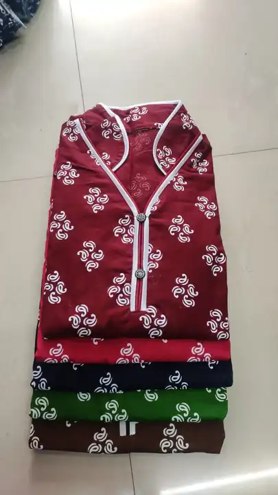 Women's wear pure cotton Chinese kolur neck uploaded by PAPAN GOWN CENTRE on 6/21/2023
