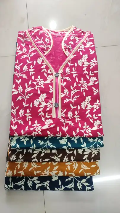 Women's wear pure cotton Chinese kolur neck uploaded by PAPAN GOWN CENTRE on 6/21/2023