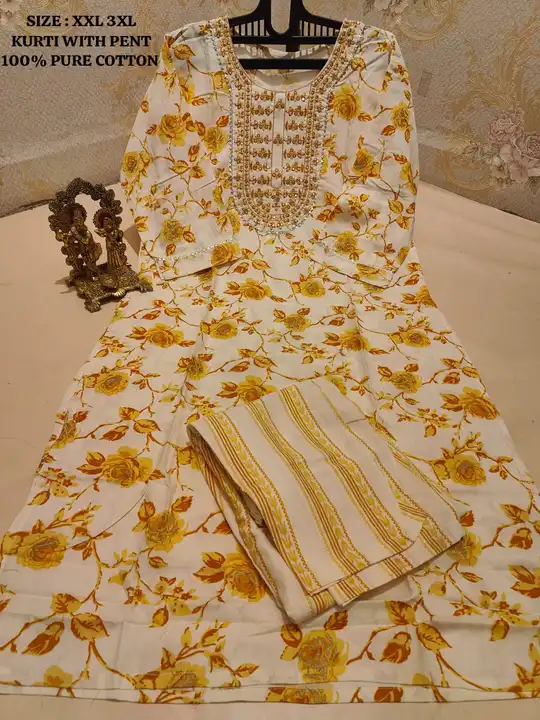 Cotton Kurti Full Set uploaded by PB 44 Fashion Store Sunam on 6/21/2023